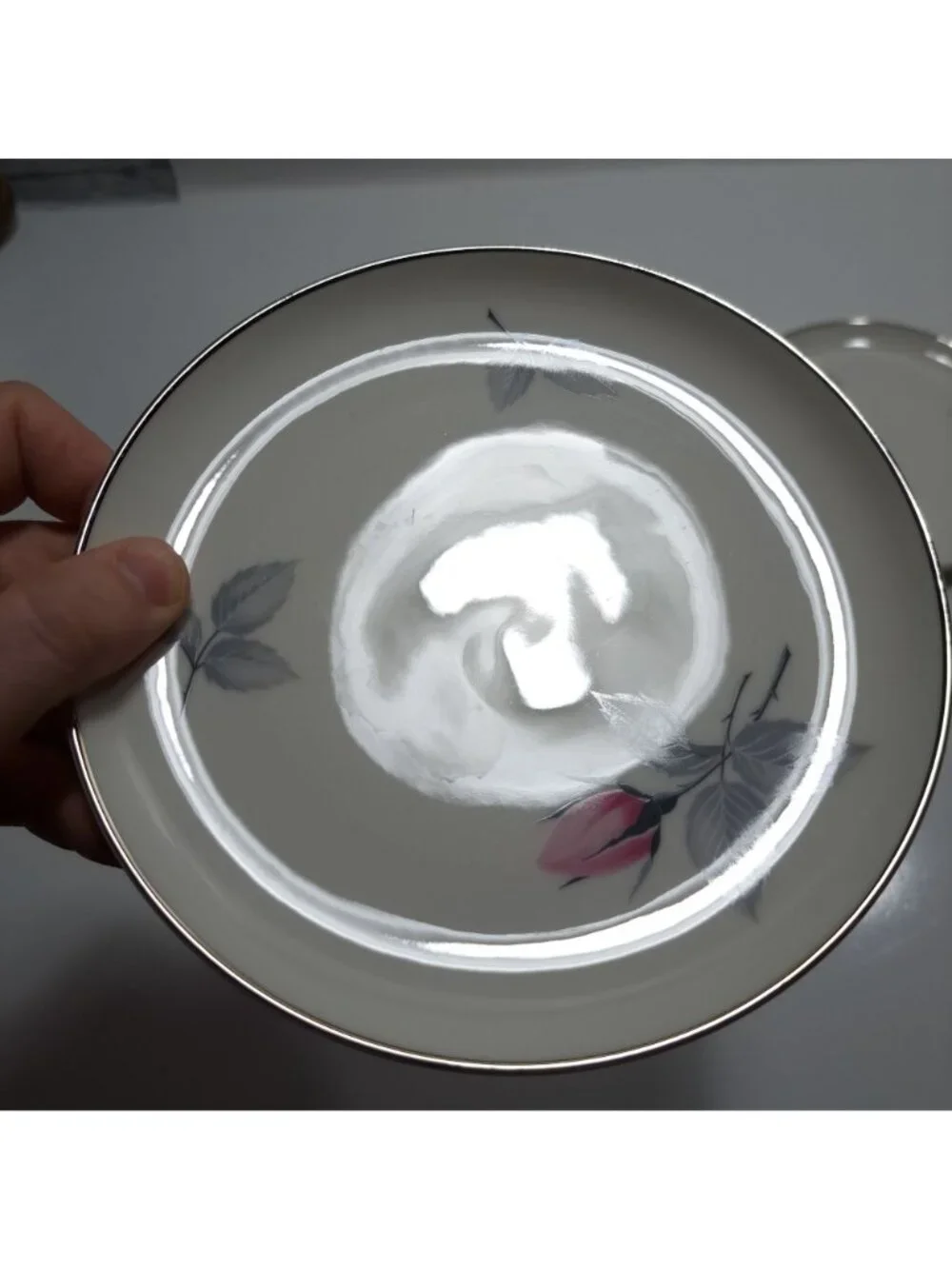 Syracuse China Bridal Rose Bread Plate Vintage Floral Design